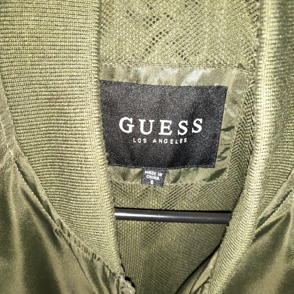 Men's Guess Bomber Jacket - Picture 7 of 7